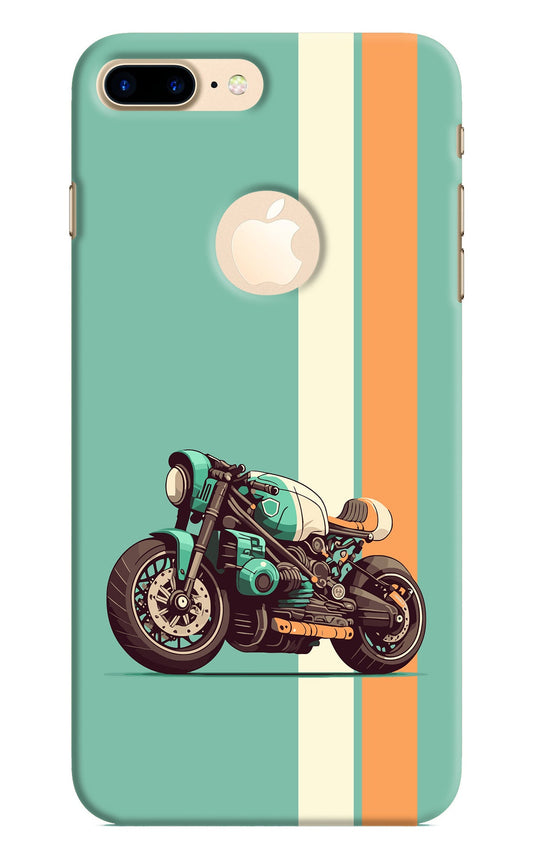 Striped Moto Drift iPhone 8 Plus Logocut Back Cover