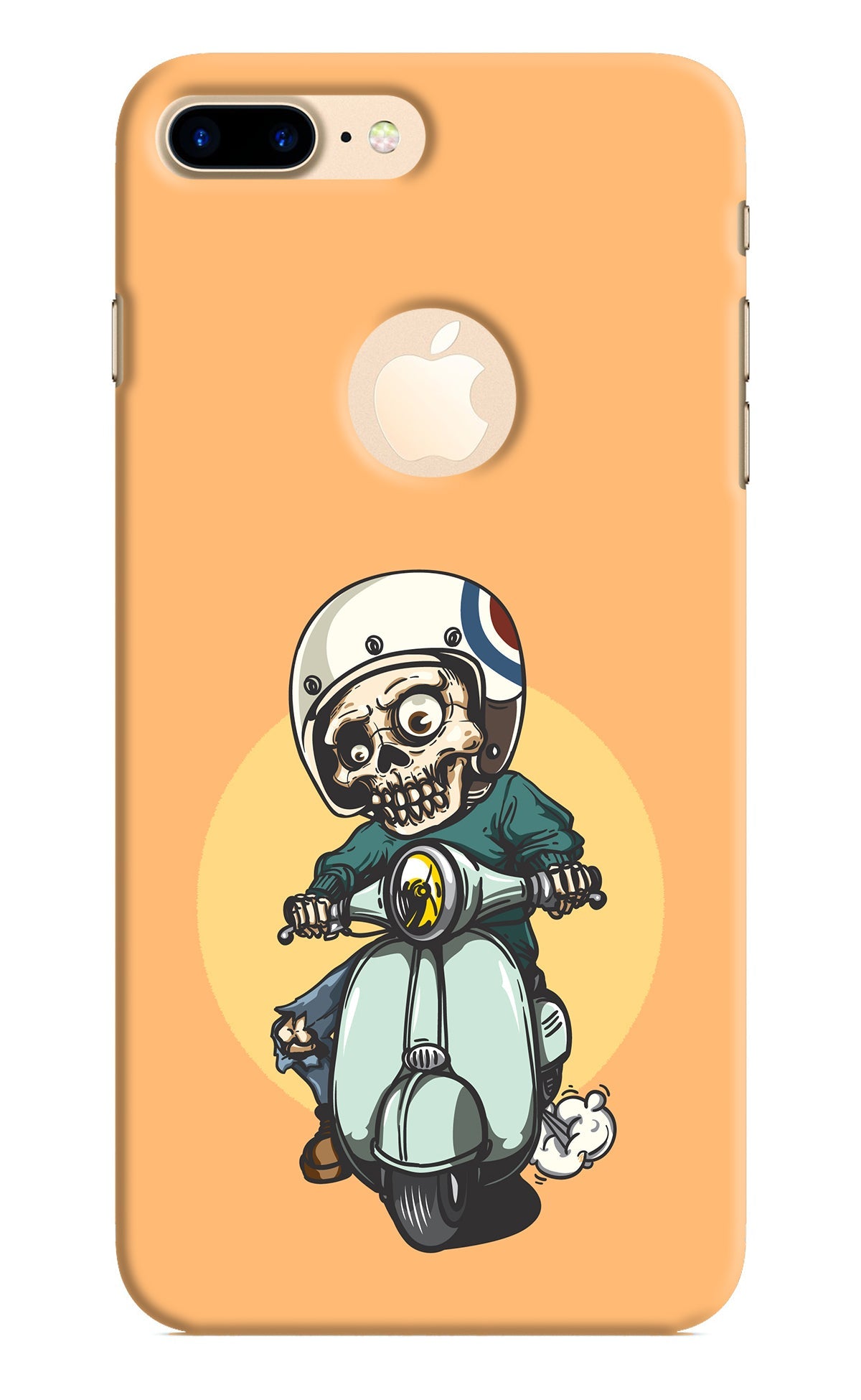 Undead Biker iPhone 8 Plus Logocut Back Cover