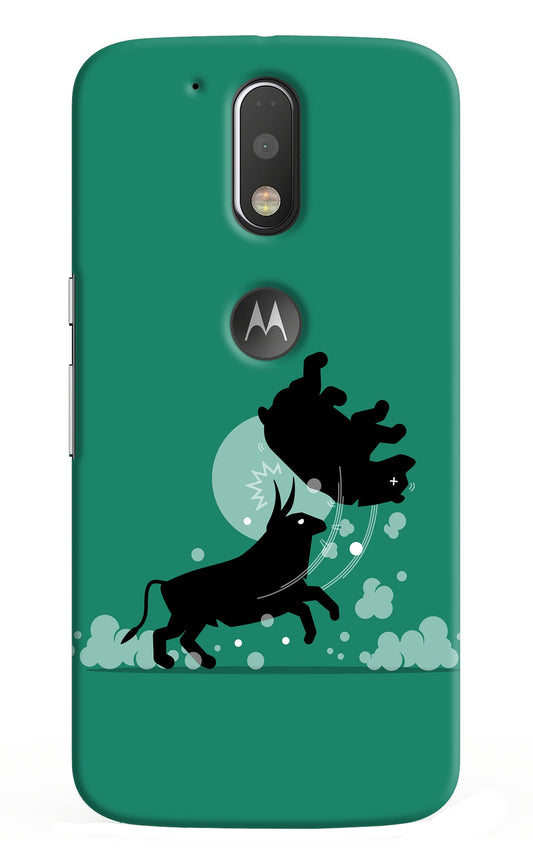 Bull Conqueror Moto G4/G4 plus logocut Back Cover