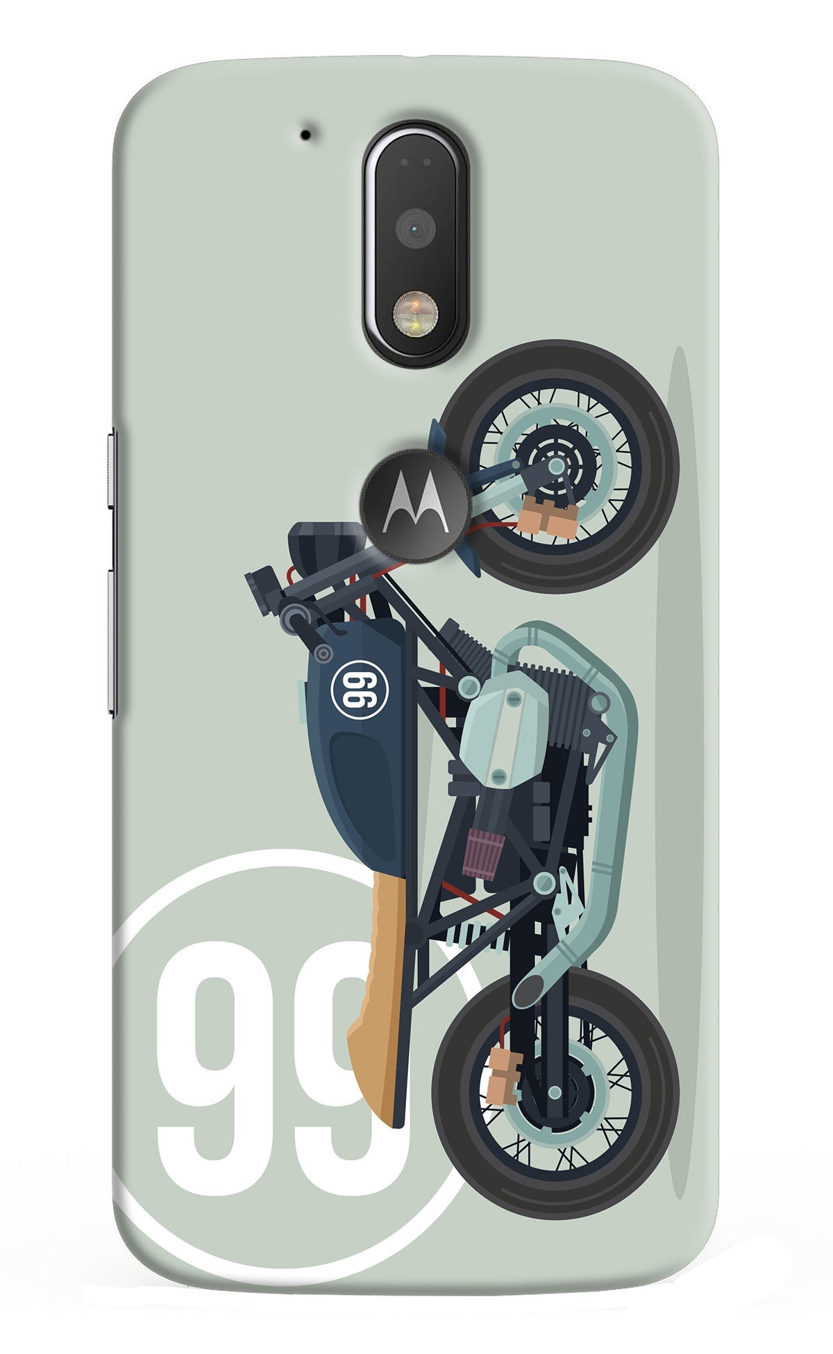 Classic Cafe Racer 99 Moto G4/G4 plus logocut Back Cover