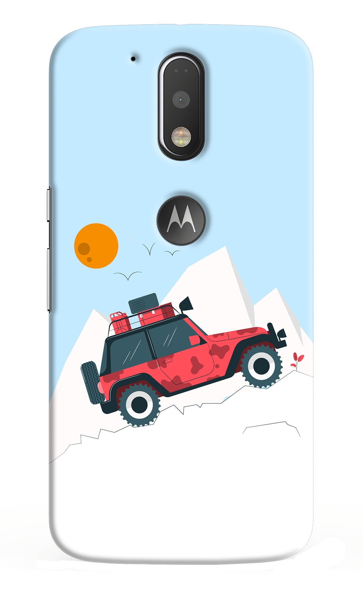 Mountain Trail Beast Moto G4/G4 plus logocut Back Cover