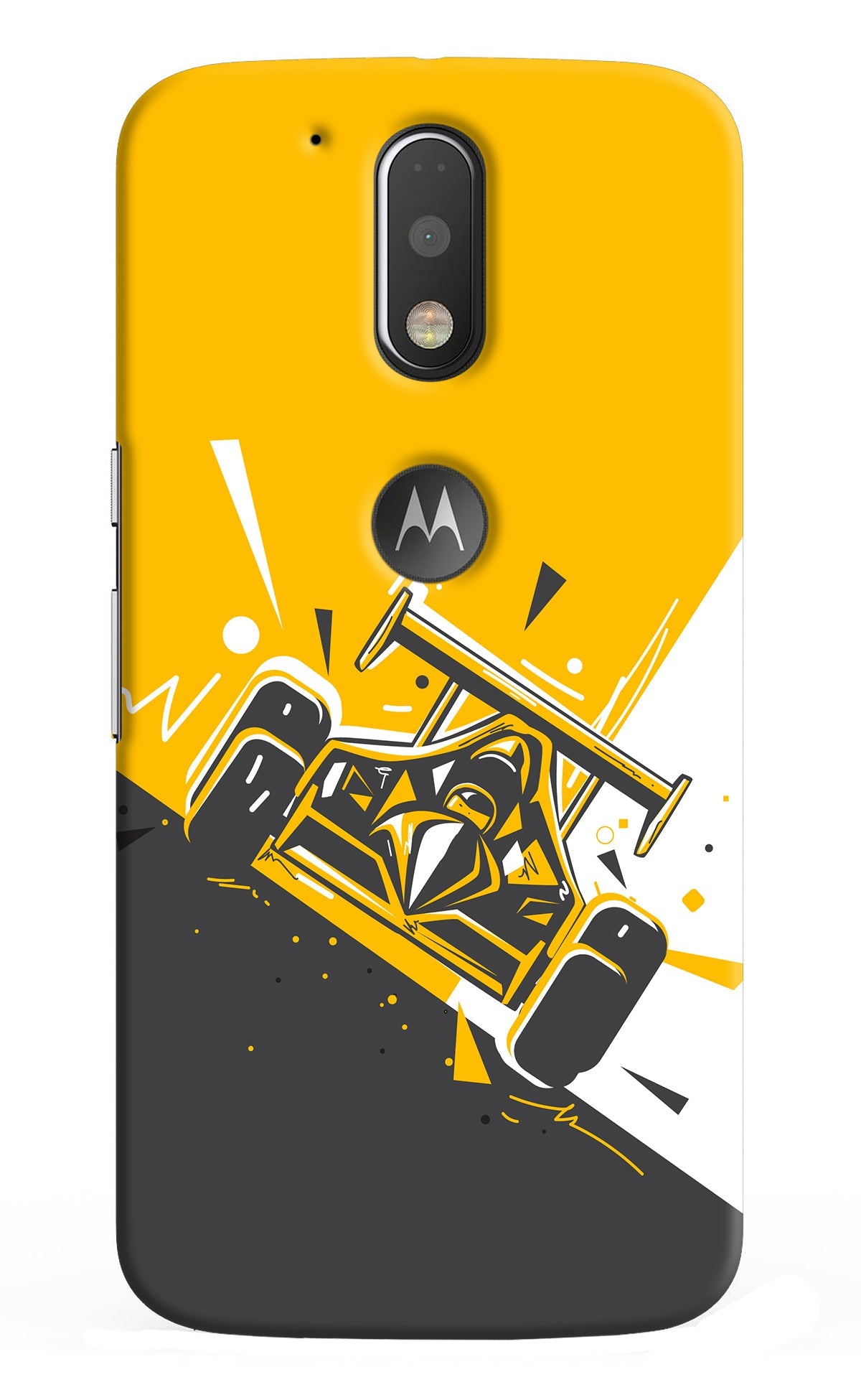 Track King Moto G4/G4 plus logocut Back Cover