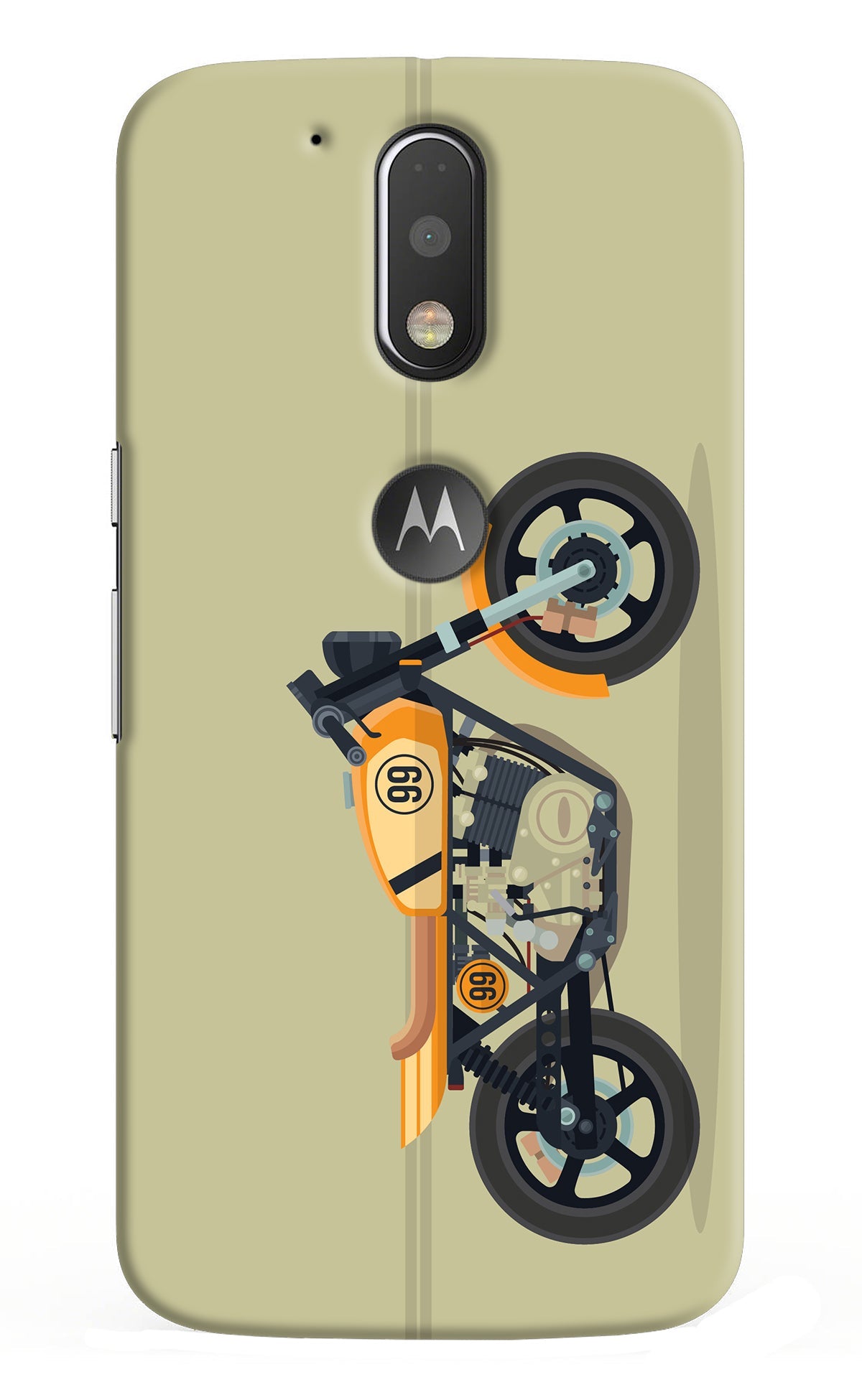 Vertical Speedster Moto G4/G4 plus logocut Back Cover