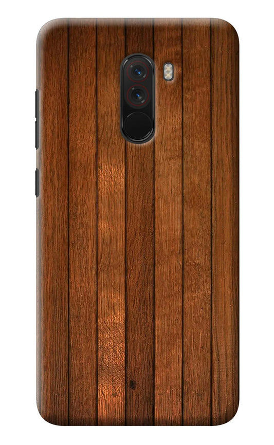 Wooden Artwork Bands Poco F1 Back Cover