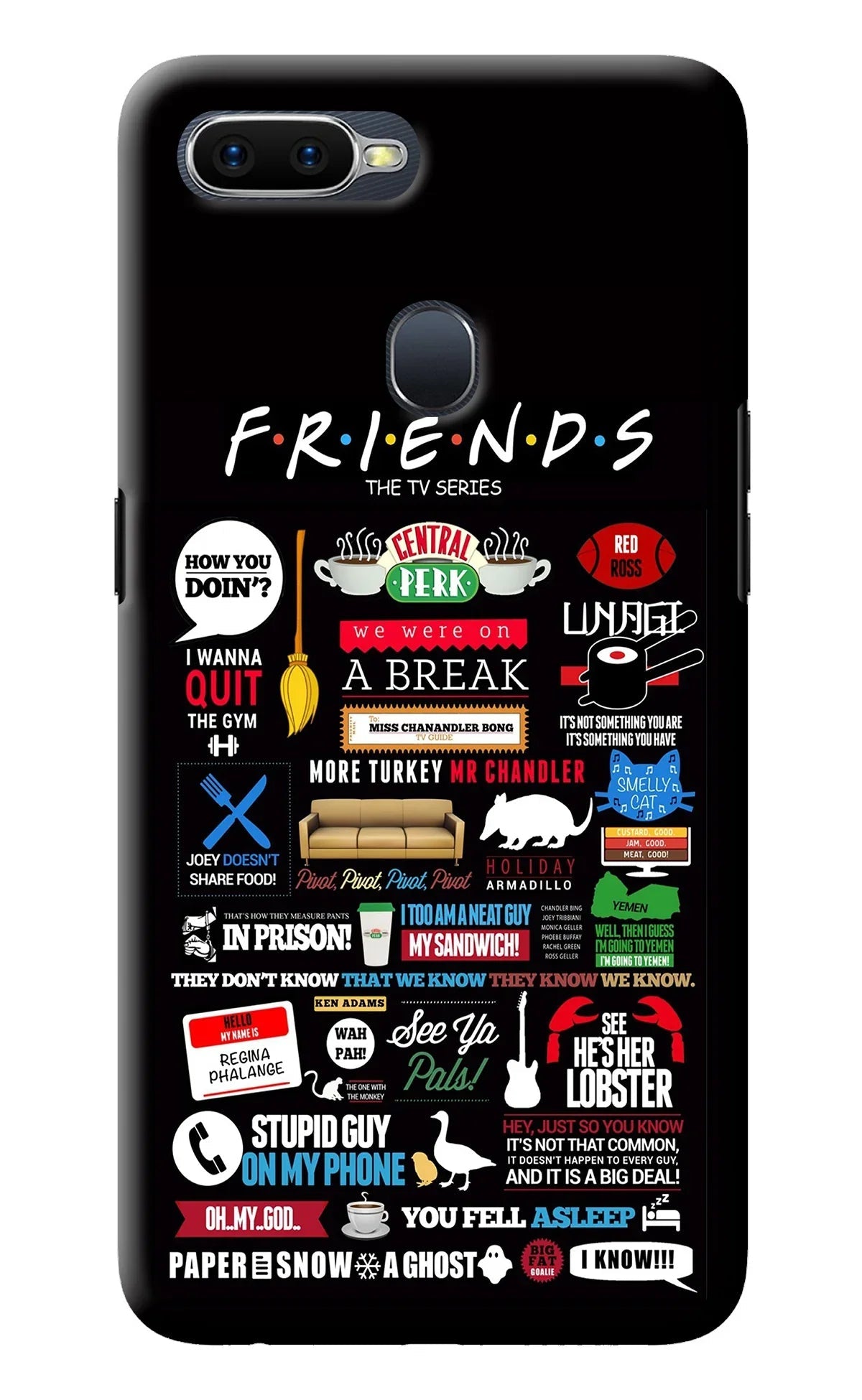 FRIENDS Oppo F9/F9 Pro Back Cover