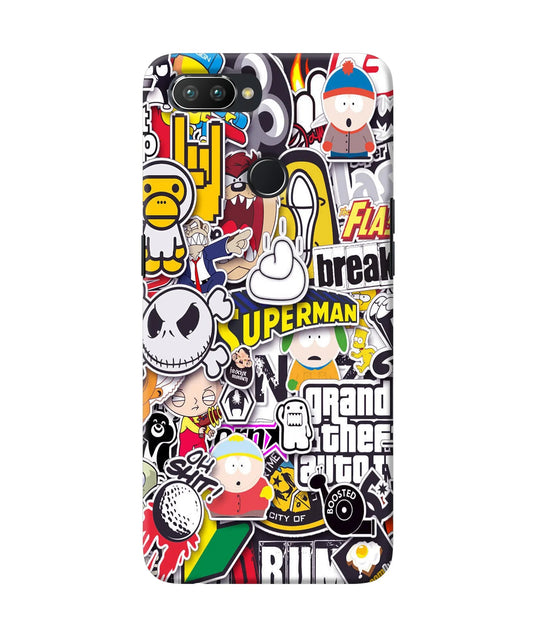 Sticker Bomb Realme 2 Pro Back Cover