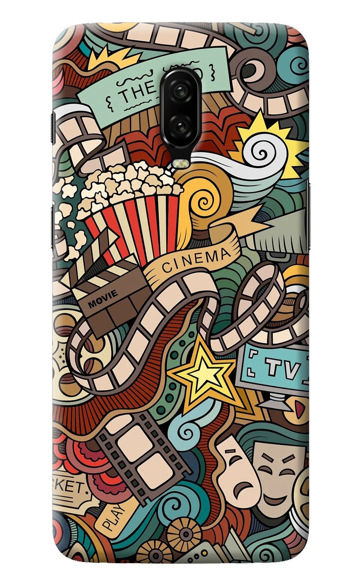 Cinema Abstract Oneplus 6T Back Cover