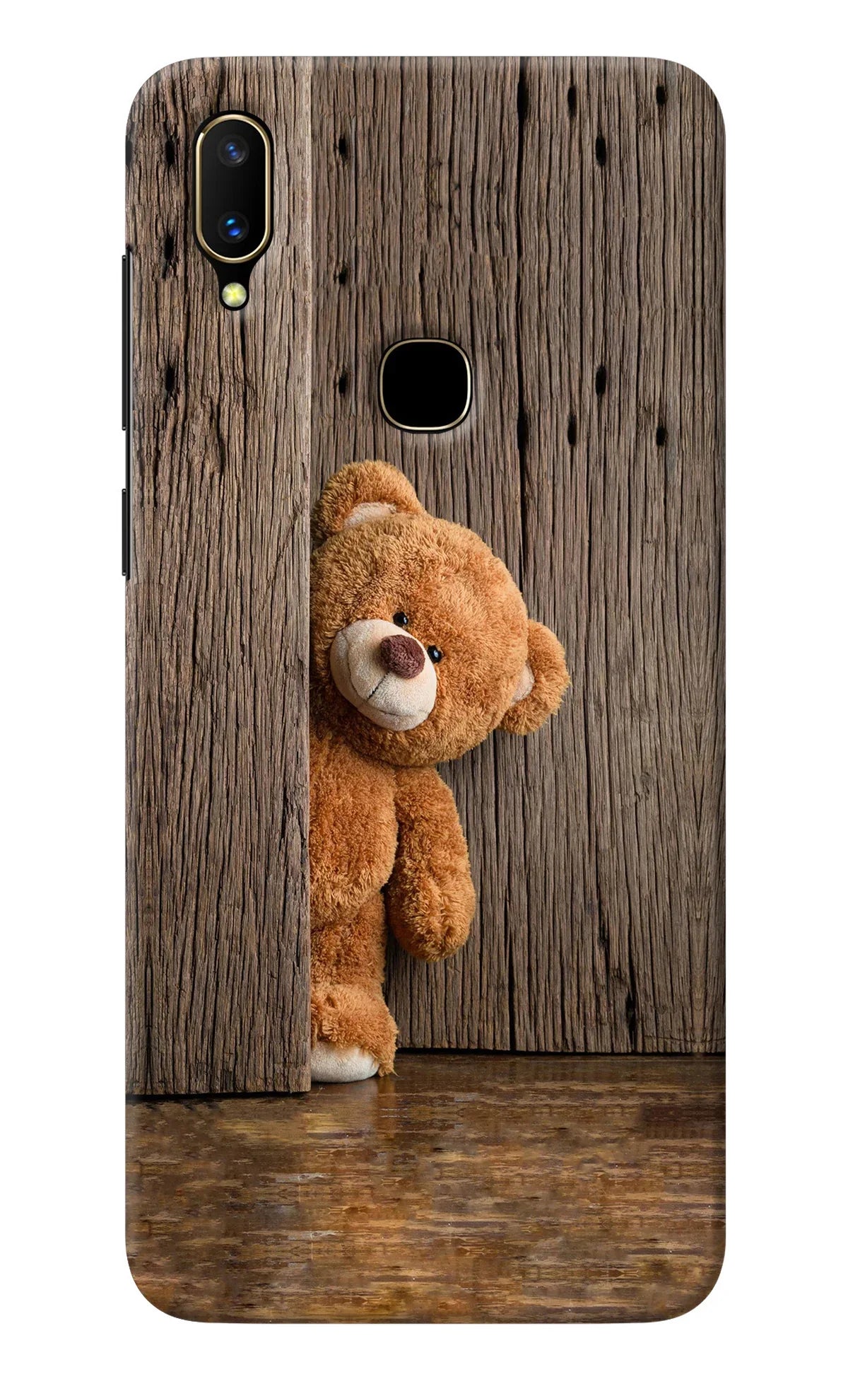 Teddy Wooden Vivo V11 Back Cover