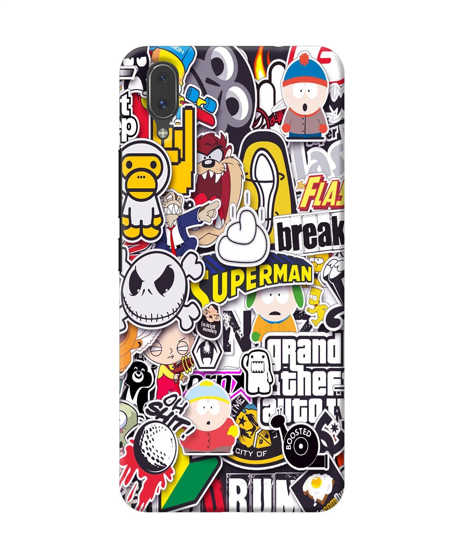 Sticker Bomb Vivo X21 Back Cover