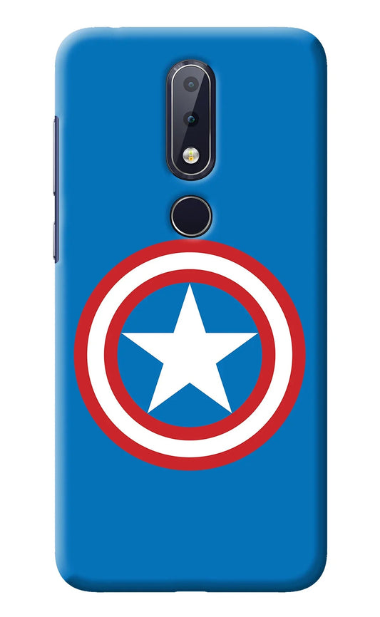 Captain America Logo Nokia 6.1 plus Back Cover