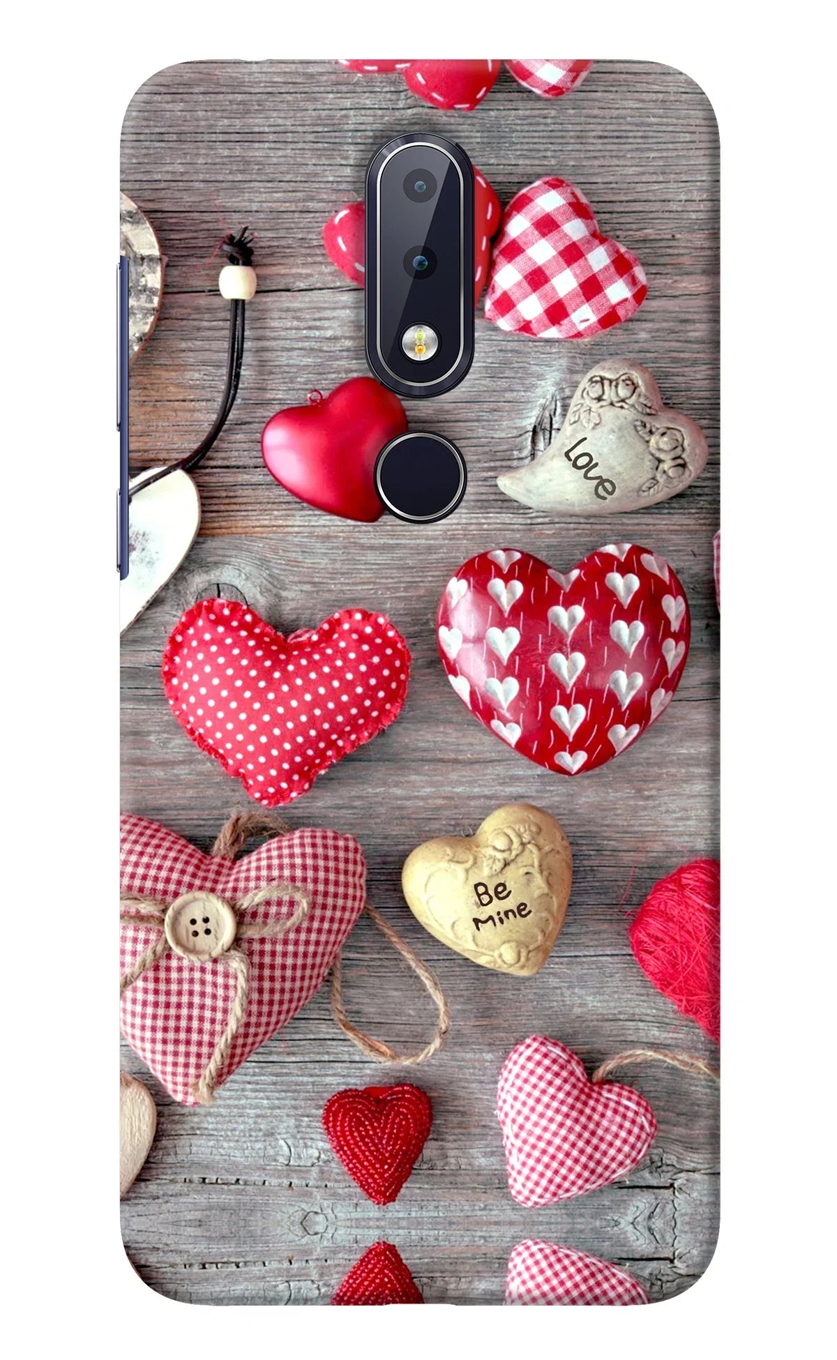 Love Wallpaper Nokia 6.1 plus Back Cover