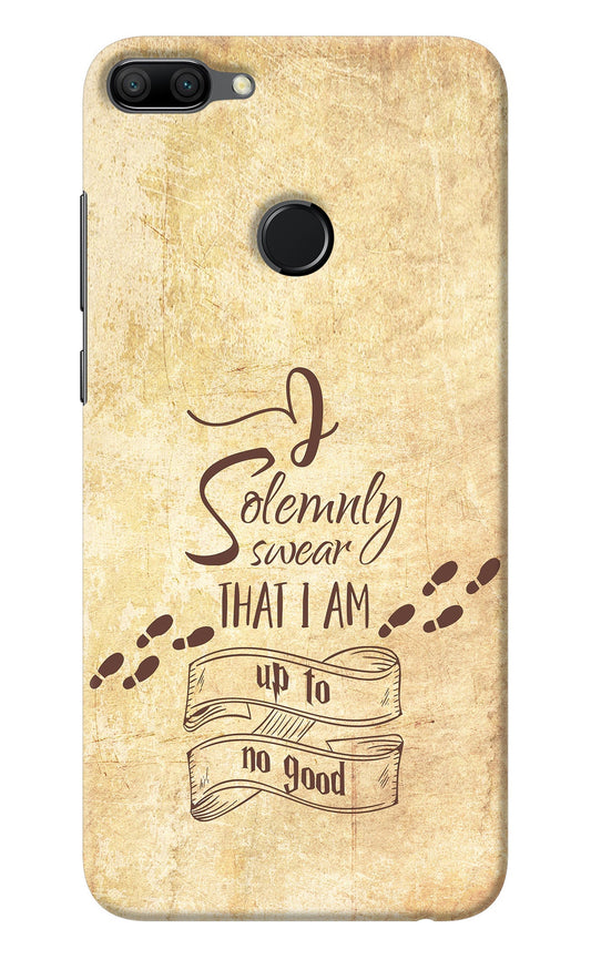 I Solemnly swear that i up to no good Honor 9N Back Cover