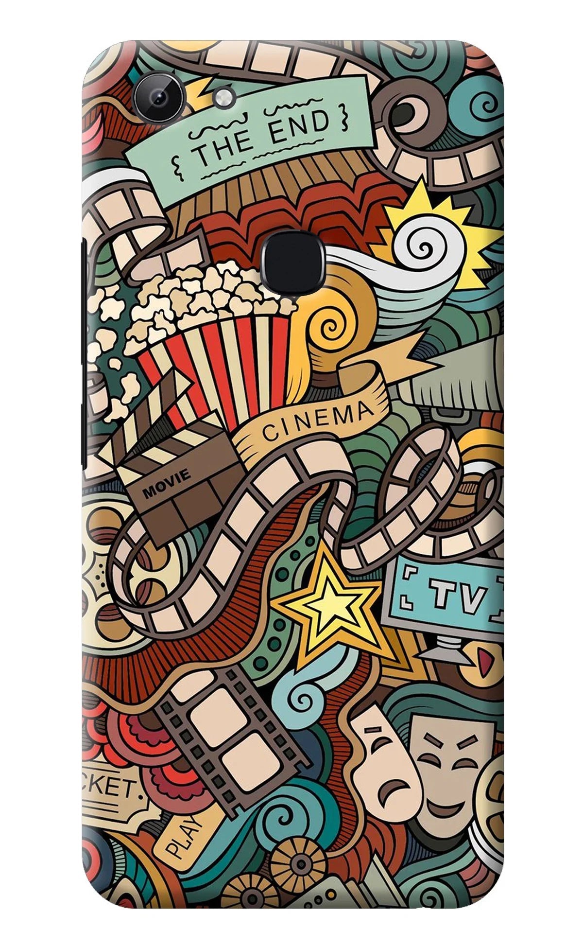 Cinema Abstract Vivo Y83 Back Cover