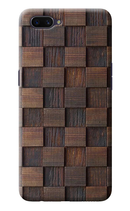 Wooden Cube Design Oppo A3S Back Cover