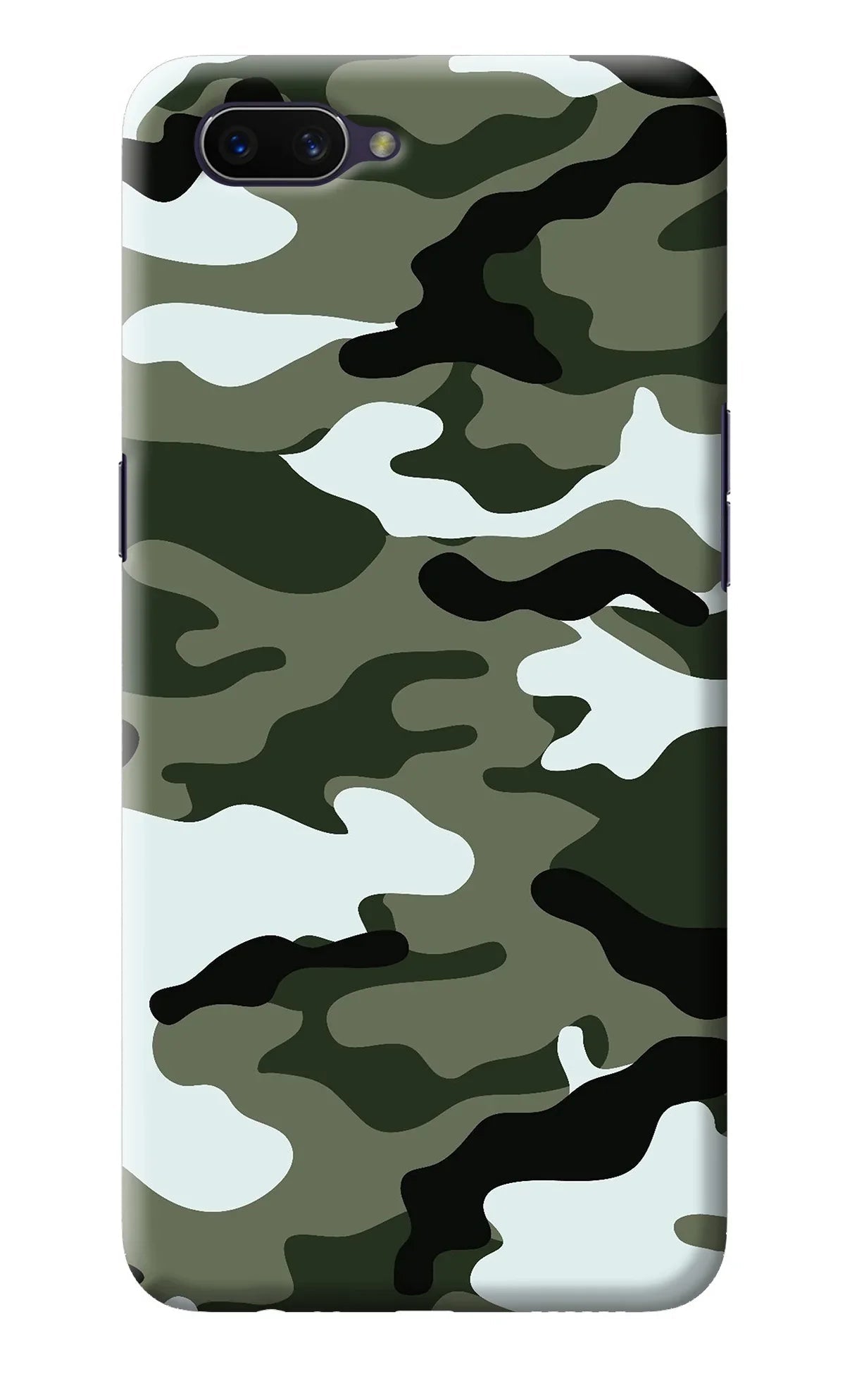 Camouflage Oppo A3S Back Cover