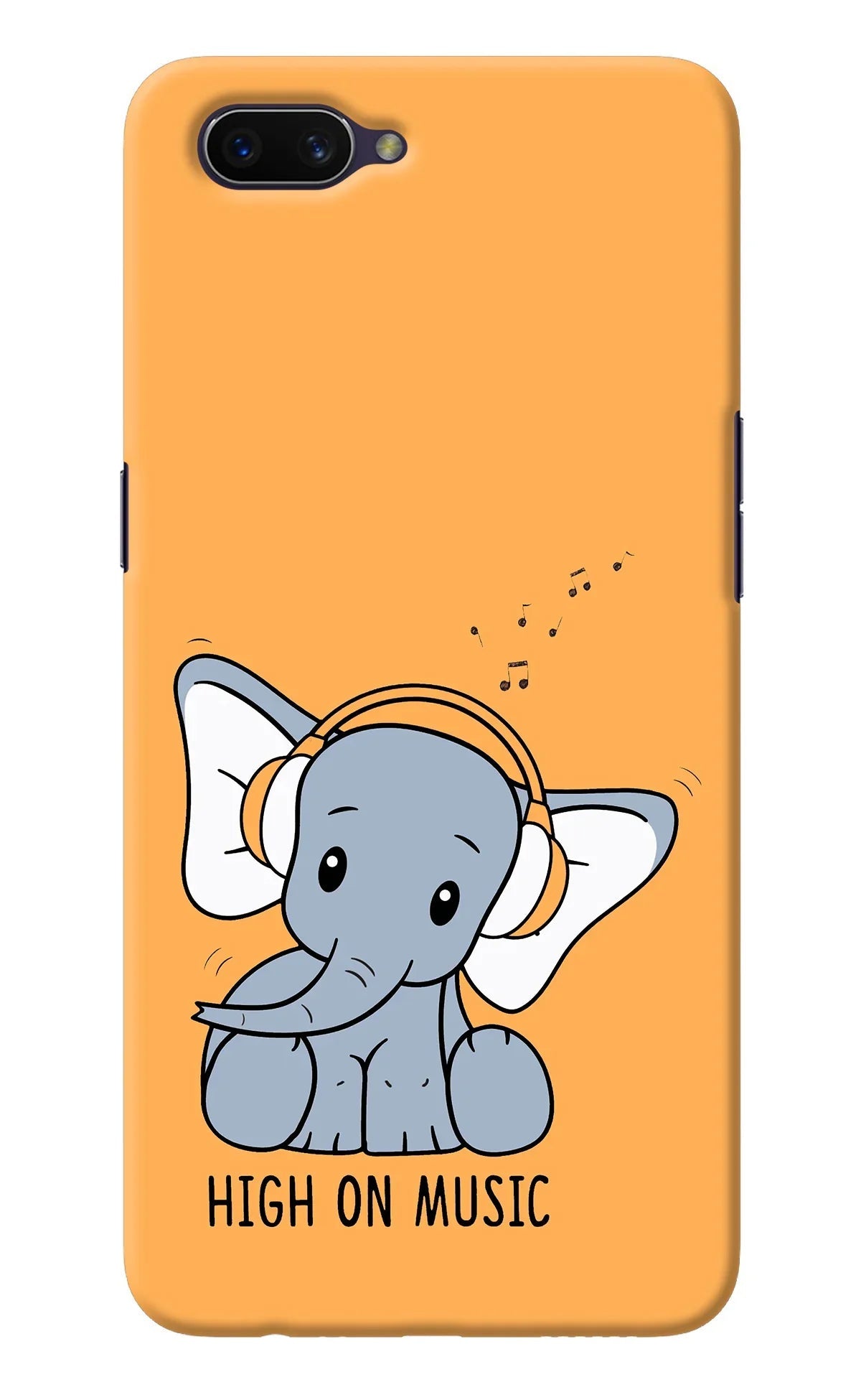High On Music Oppo A3S Back Cover