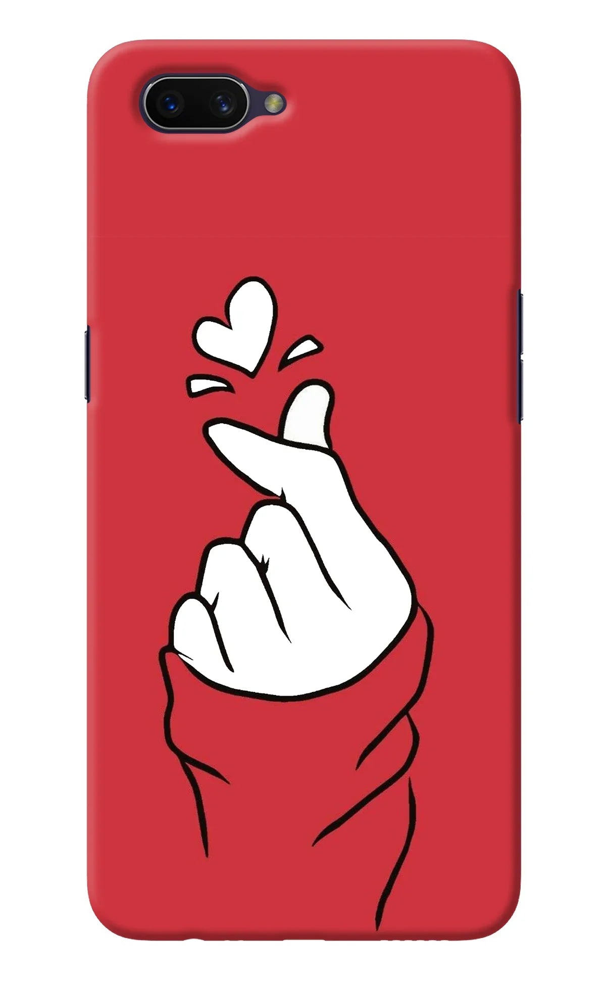Korean Love Sign Oppo A3S Back Cover