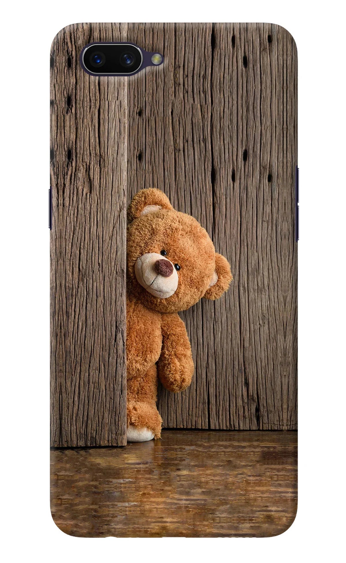 Teddy Wooden Oppo A3S Back Cover