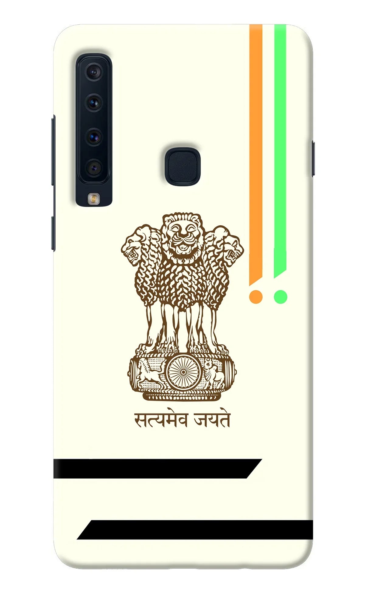 Satyamev Jayate Brown Logo Samsung A9 Back Cover