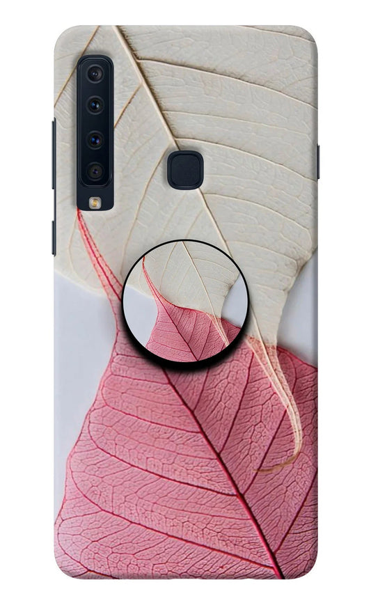 White Pink Leaf Samsung A9 Pop Case
