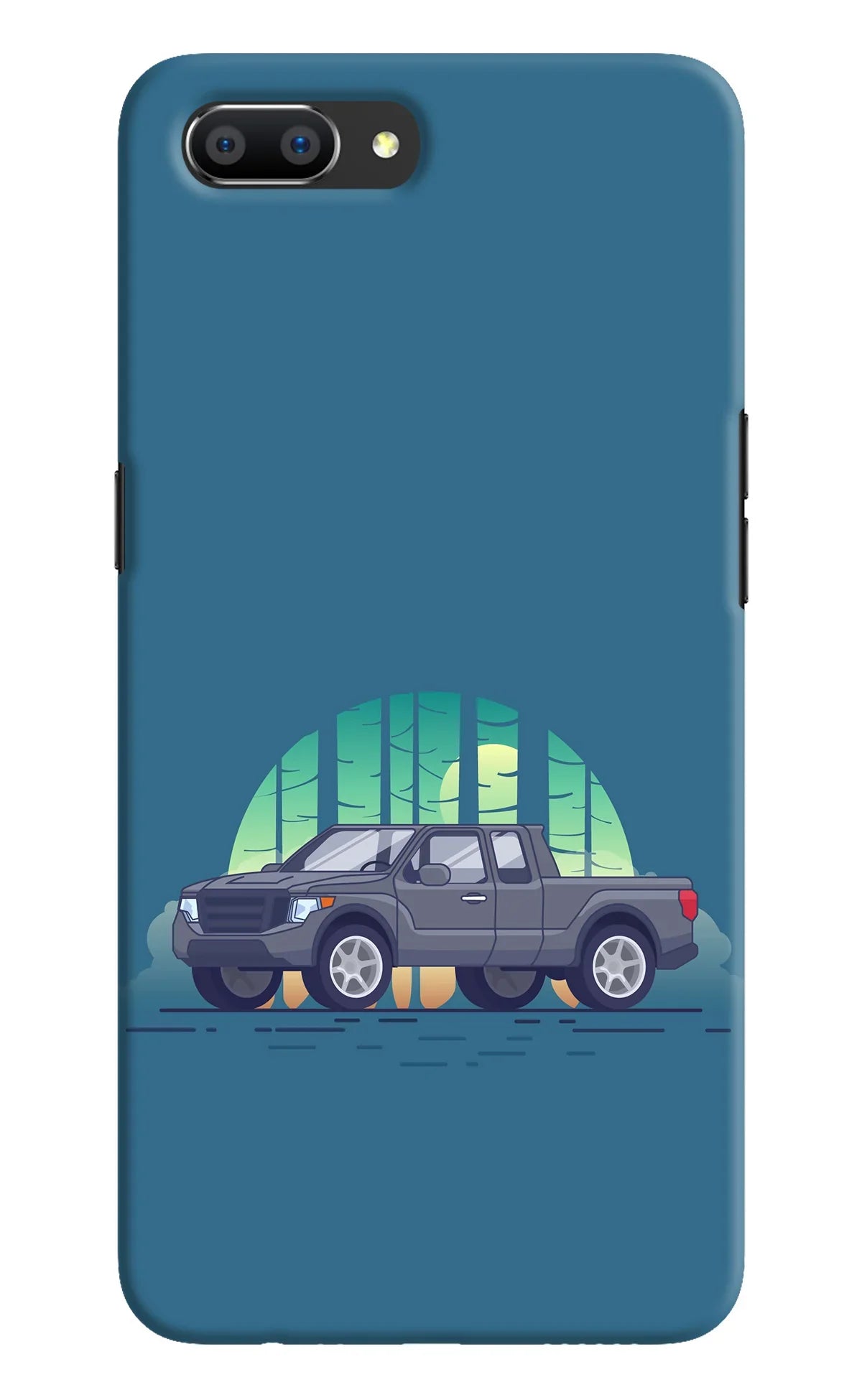 Retro Garage Vibe Realme C1 Back Cover