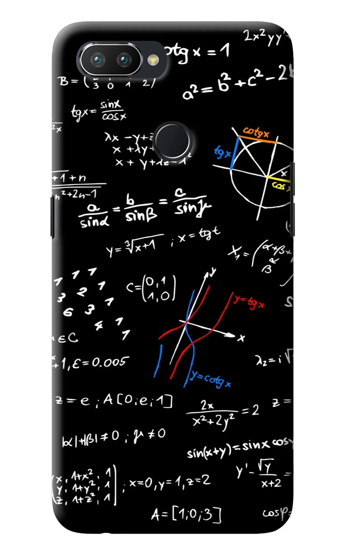 Mathematics Formula Realme U1 Back Cover
