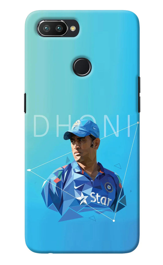 Dhoni Artwork Realme U1 Back Cover