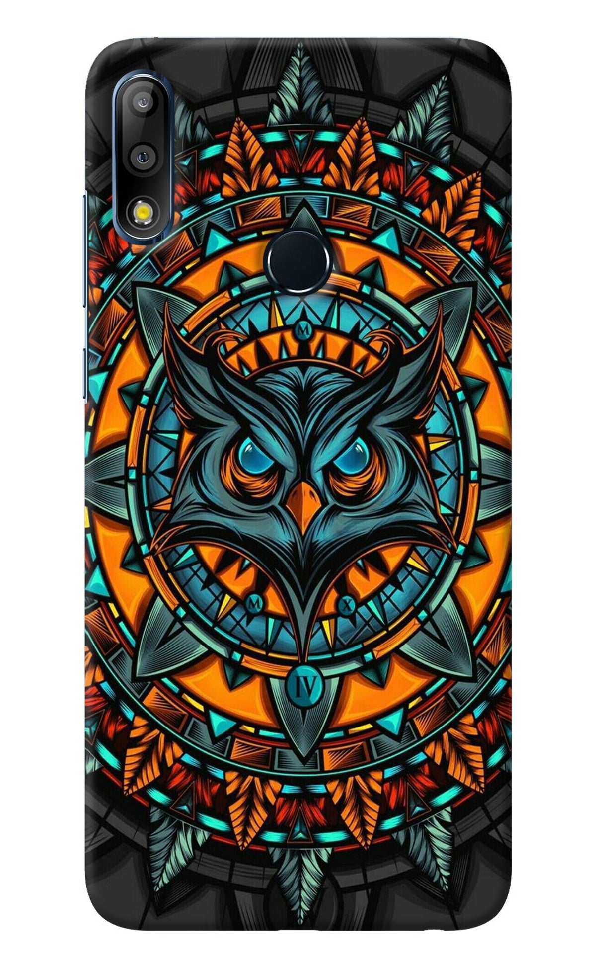 Angry Owl Art Asus Zenfone Max Pro M2 Back Cover