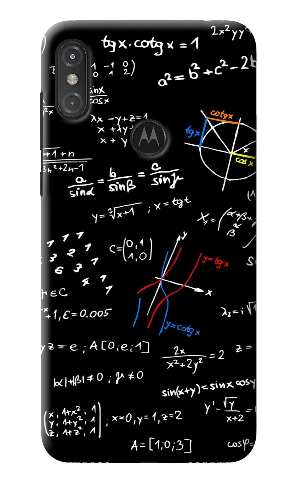 Mathematics Formula Moto One Power Back Cover