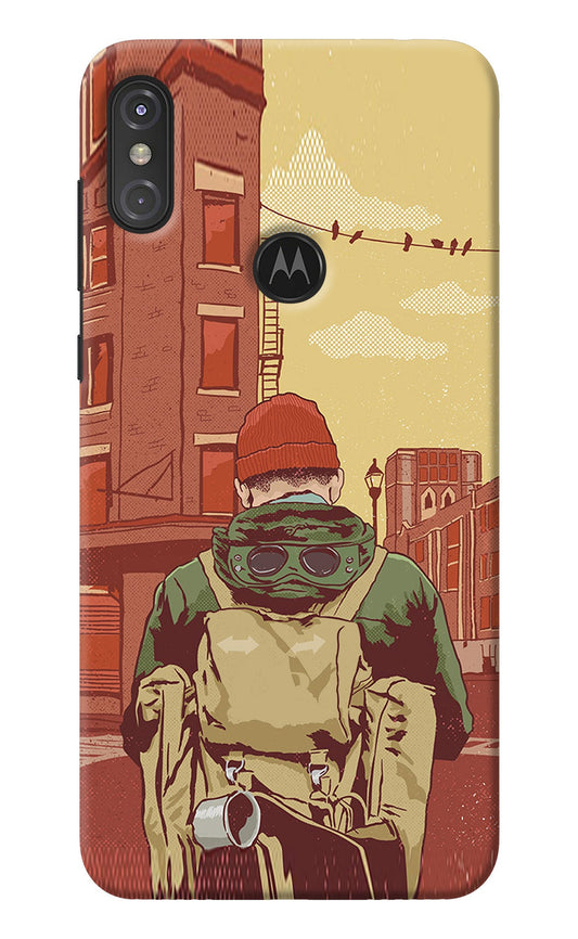Adventurous Moto One Power Back Cover