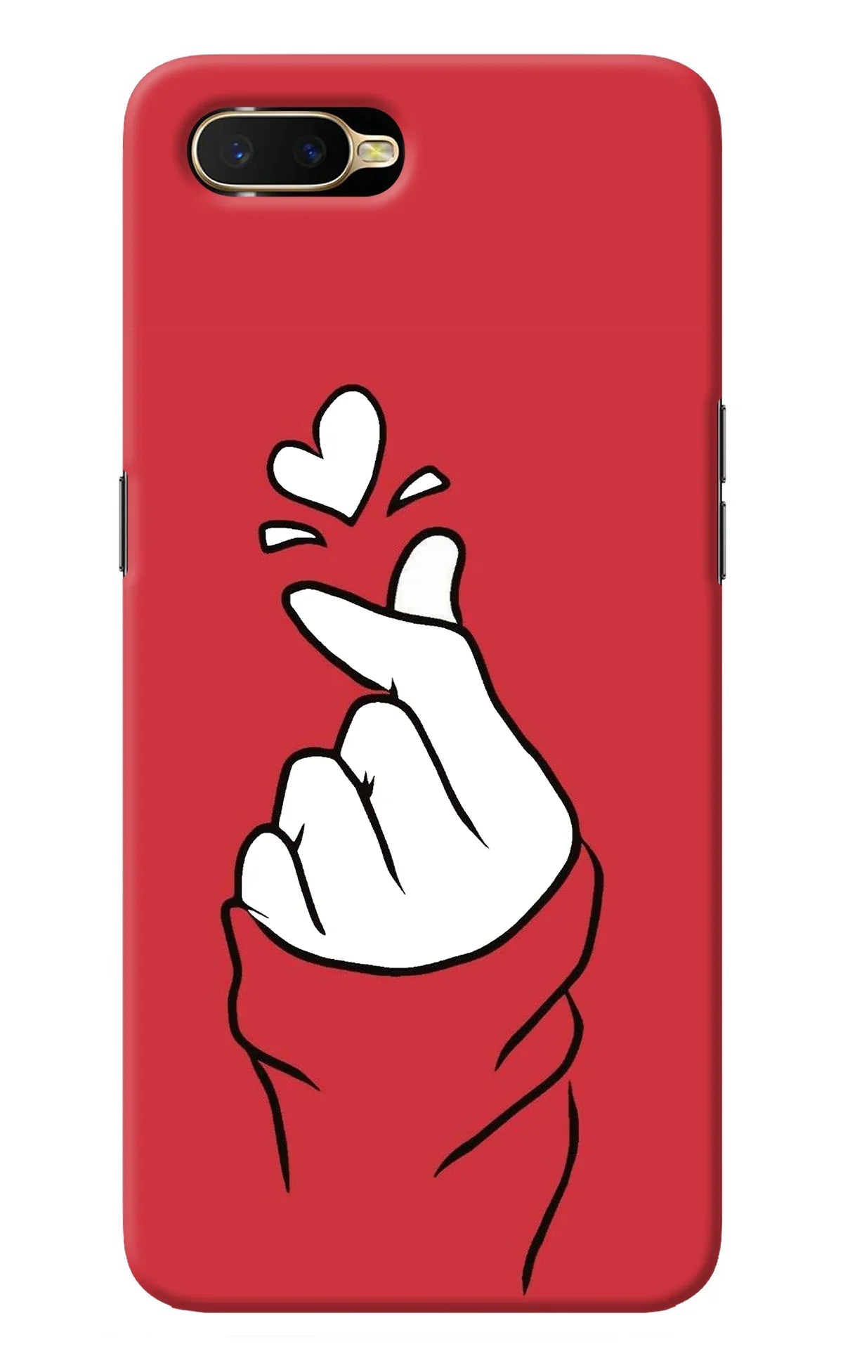 Korean Love Sign Oppo K1 Back Cover