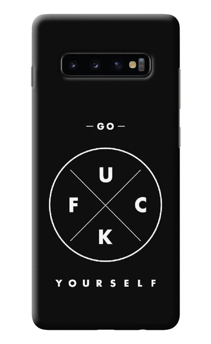 Go Fuck Yourself Samsung S10 Plus Back Cover