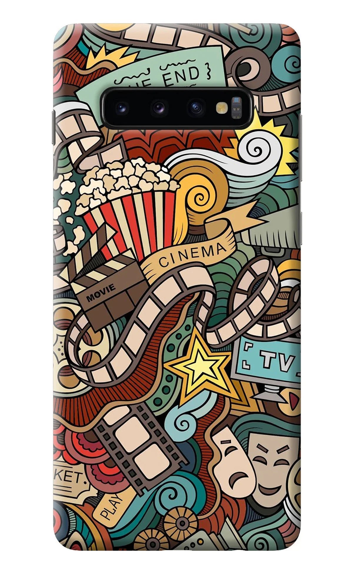 Cinema Abstract Samsung S10 Plus Back Cover