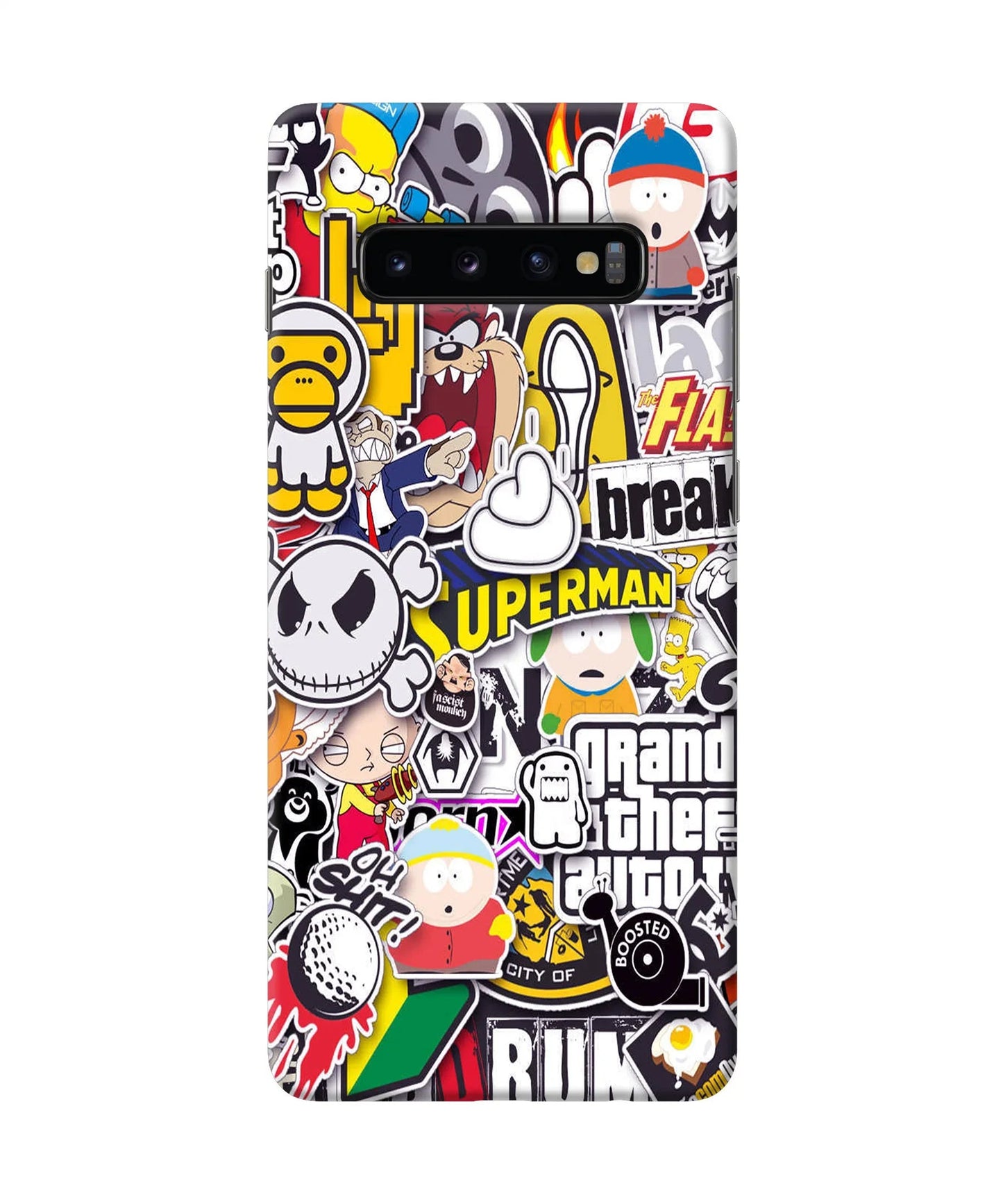 Sticker Bomb Samsung S10 Plus Back Cover