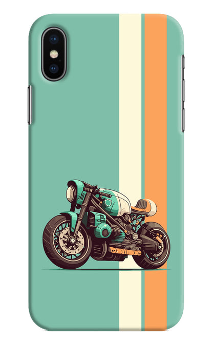 Striped Moto Drift iPhone XS Back Cover