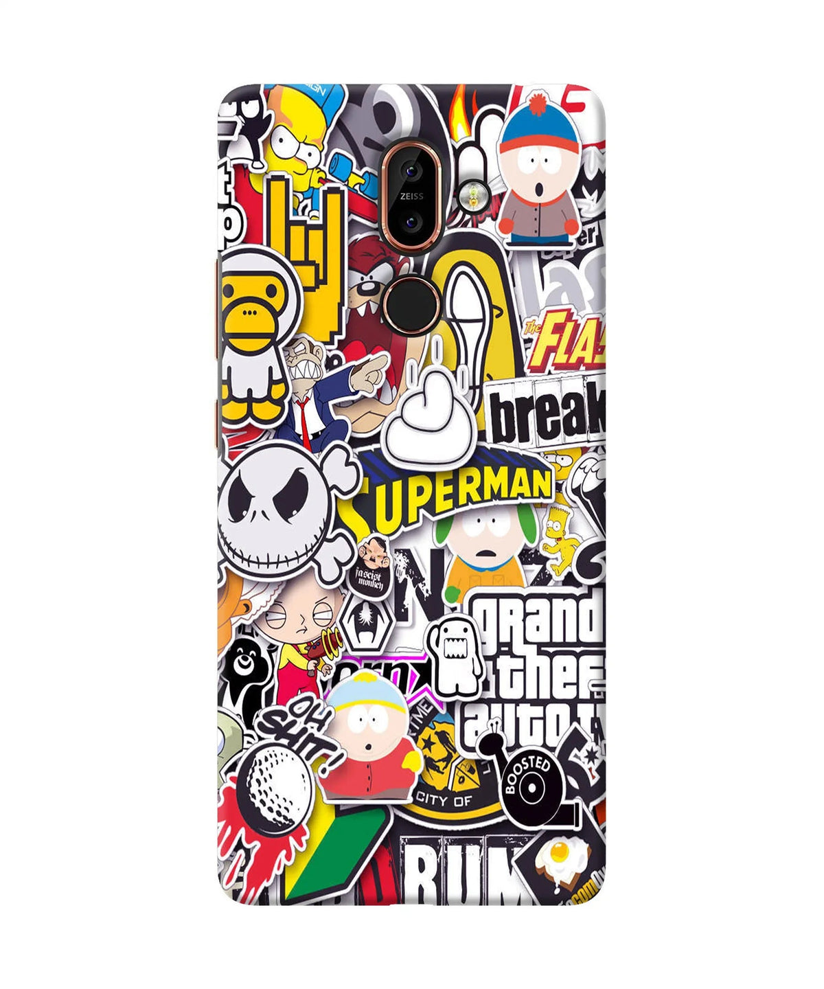 Sticker Bomb Nokia 7 Plus Back Cover