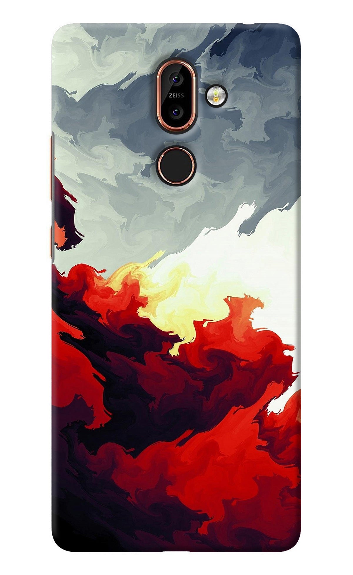 Fire Cloud Nokia 7 Plus Back Cover