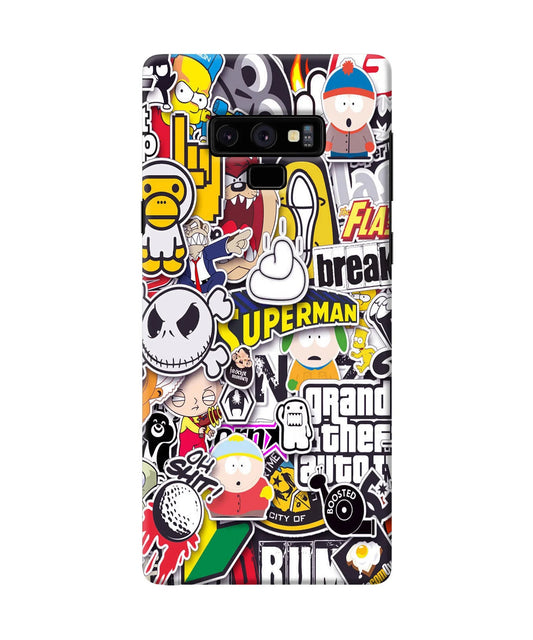 Sticker Bomb Samsung Note 9 Back Cover