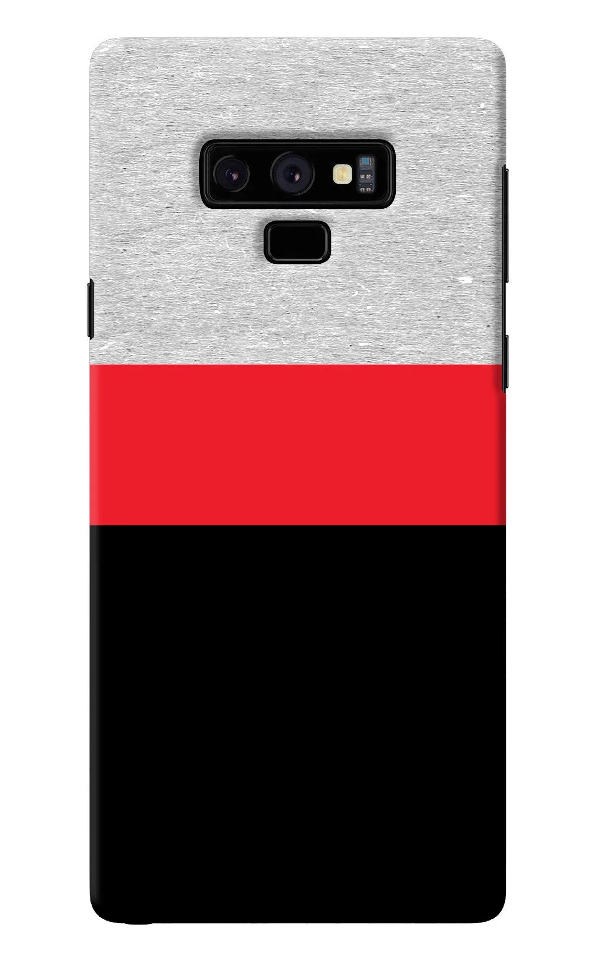 Tri Color Pattern Samsung Note 9 Back Cover