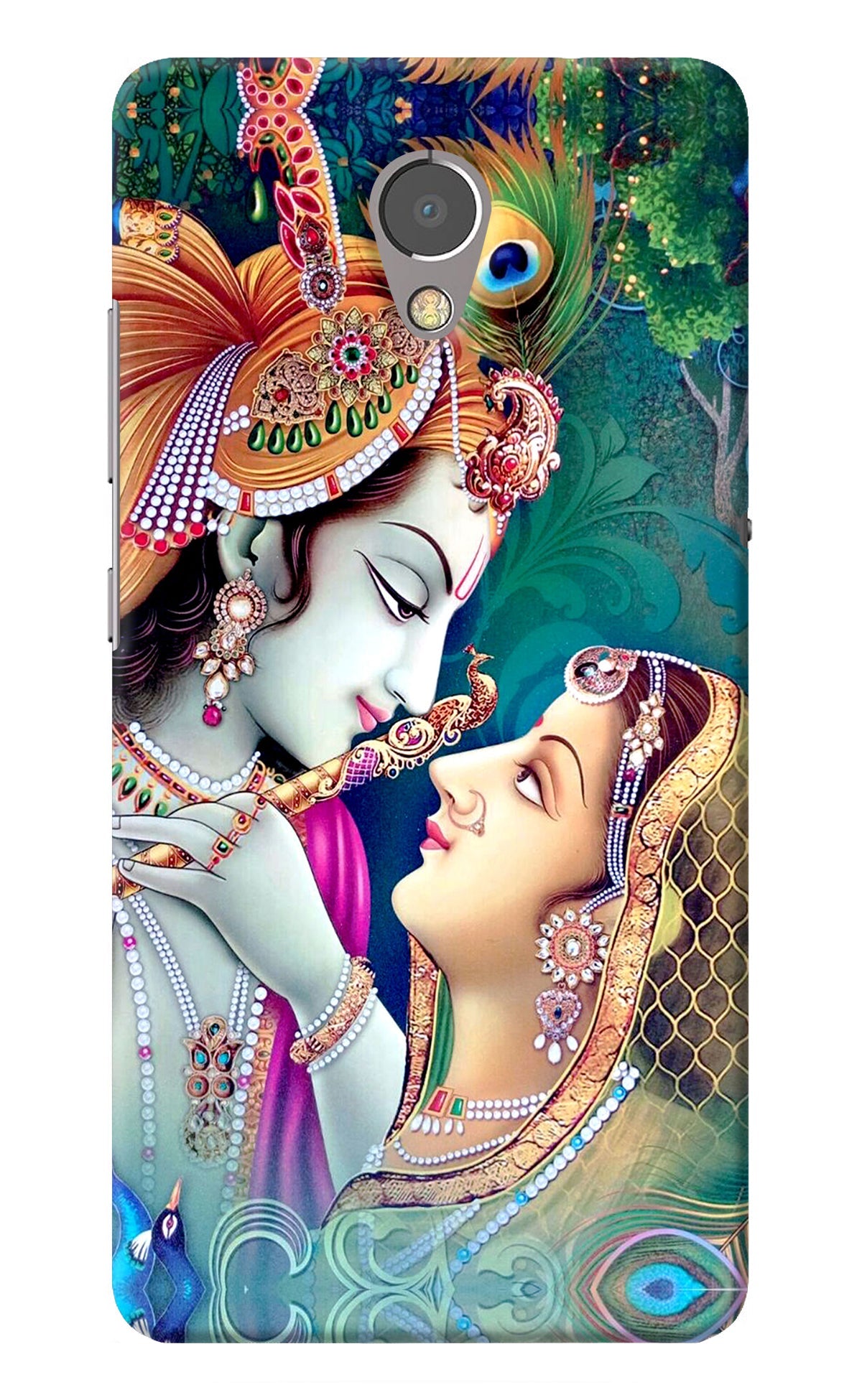 Lord Radha Krishna Lenovo P2 Back Cover