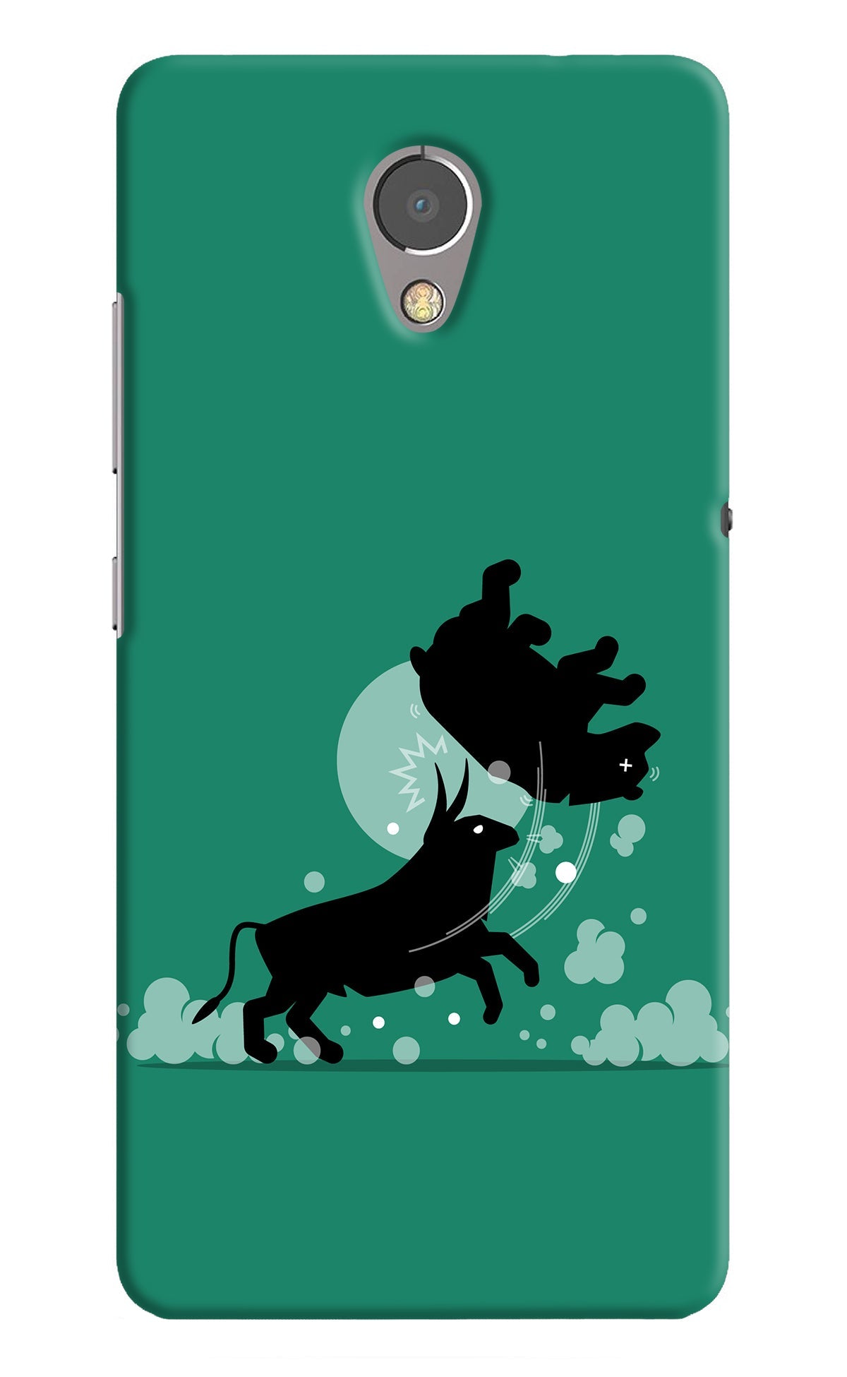 Bull Conqueror Lenovo P2 Back Cover