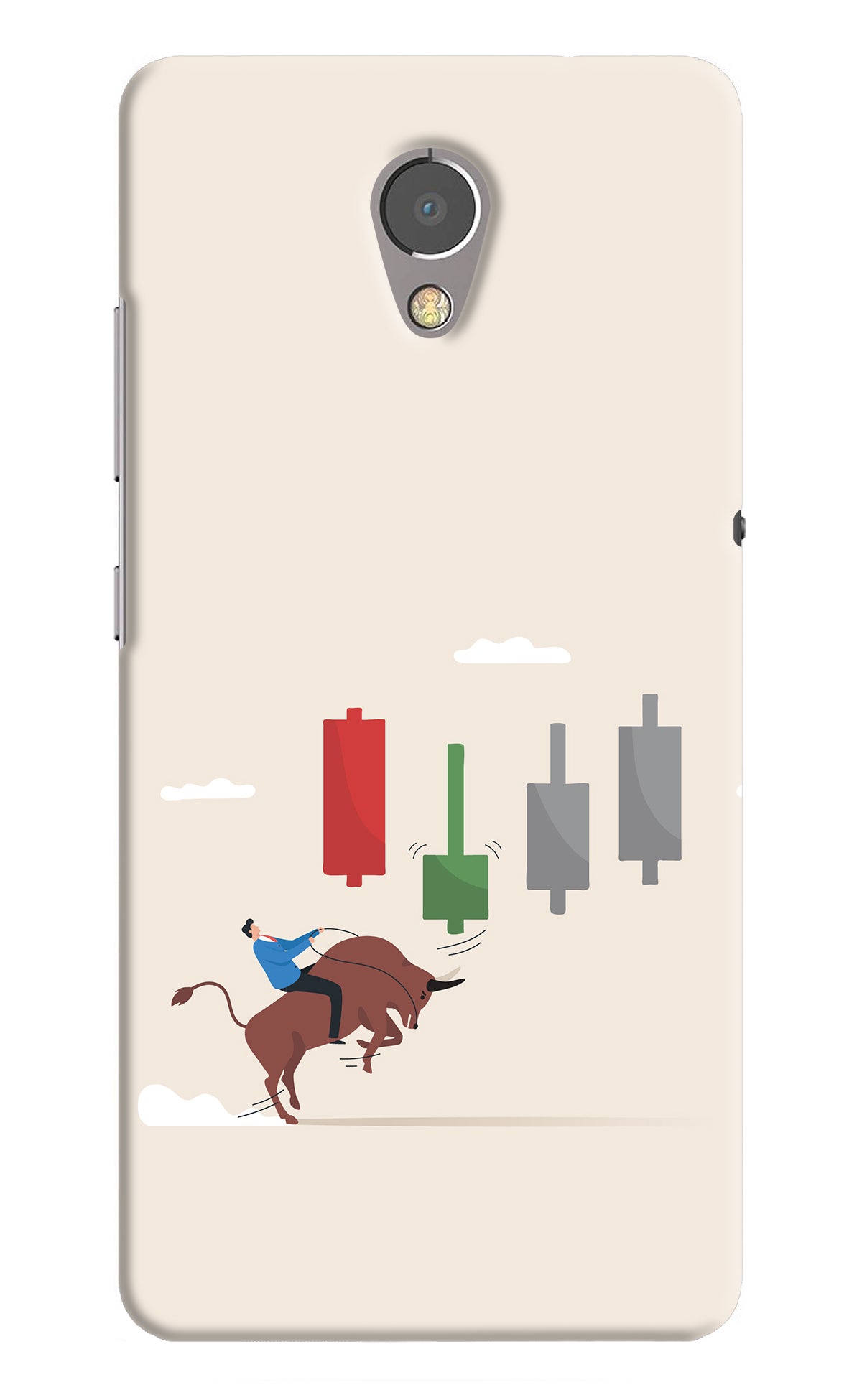Bull Trading Momentum Lenovo P2 Back Cover