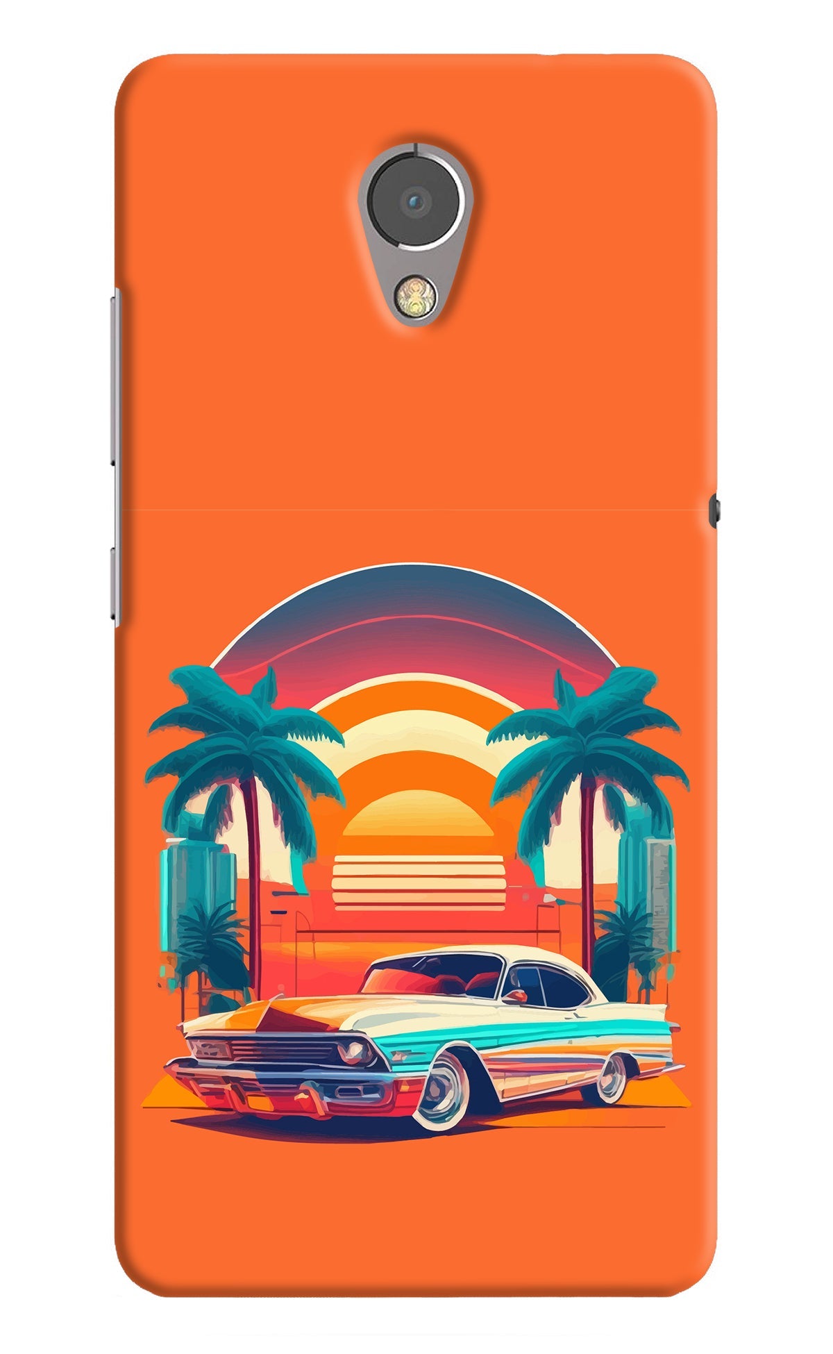 Palm Drive 80s Lenovo P2 Back Cover