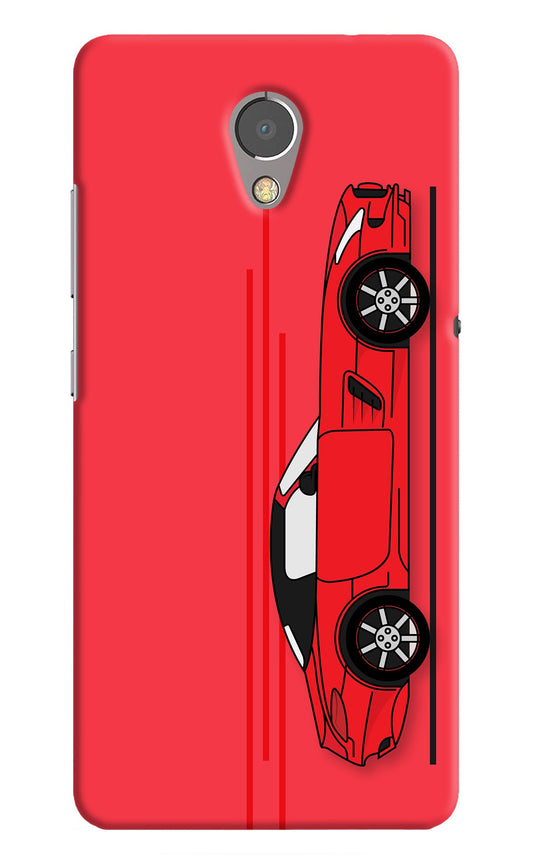 Red Velocity Lenovo P2 Back Cover