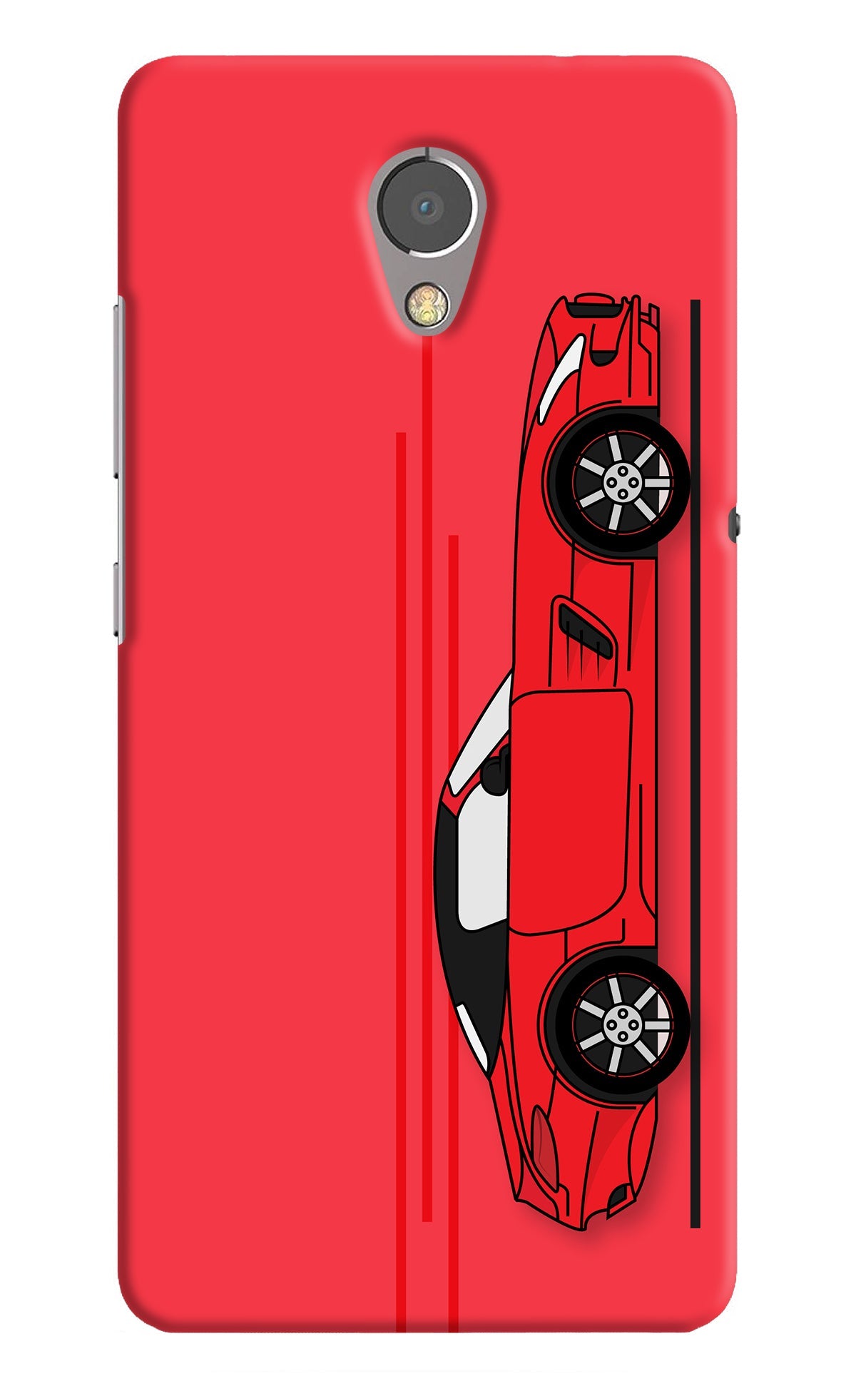 Red Velocity Lenovo P2 Back Cover