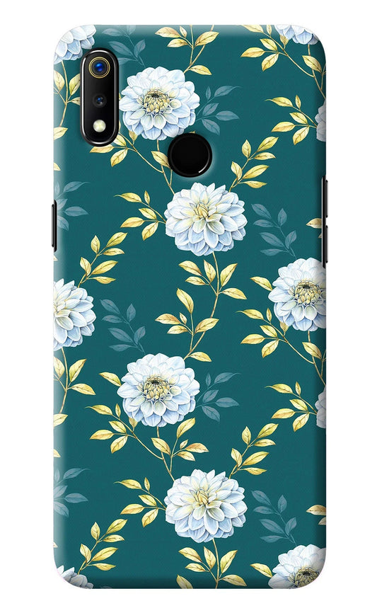 Flowers Realme 3 Back Cover