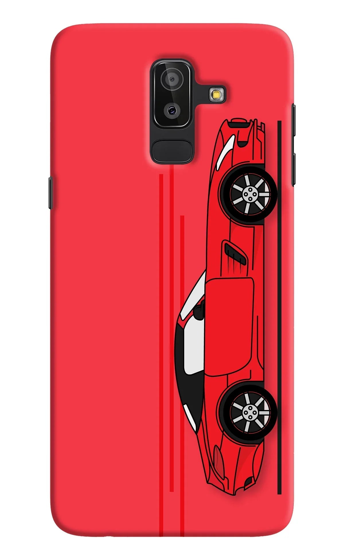 Red Velocity Samsung On8 2018 Back Cover