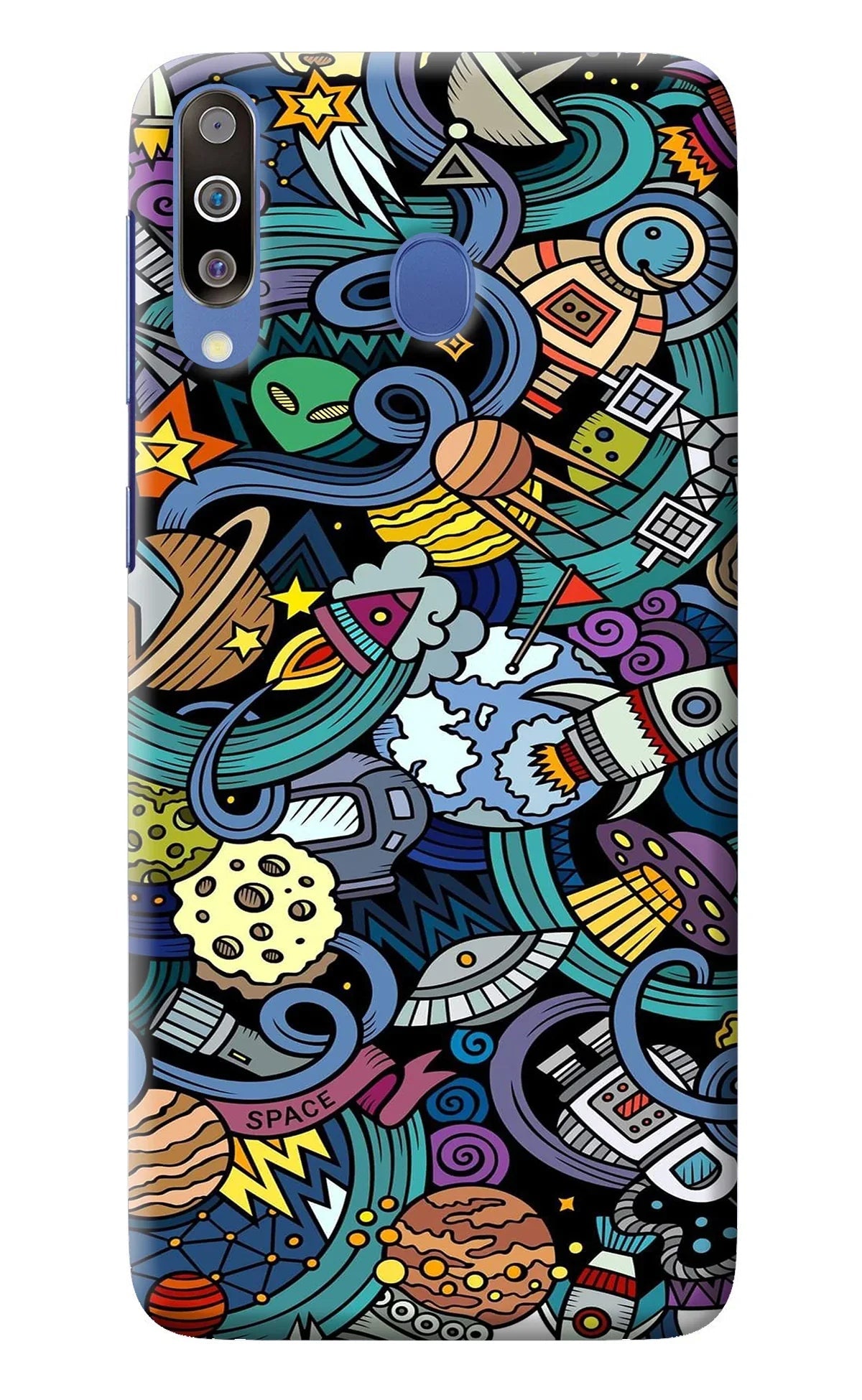 Space Abstract Samsung M30/A40s Back Cover