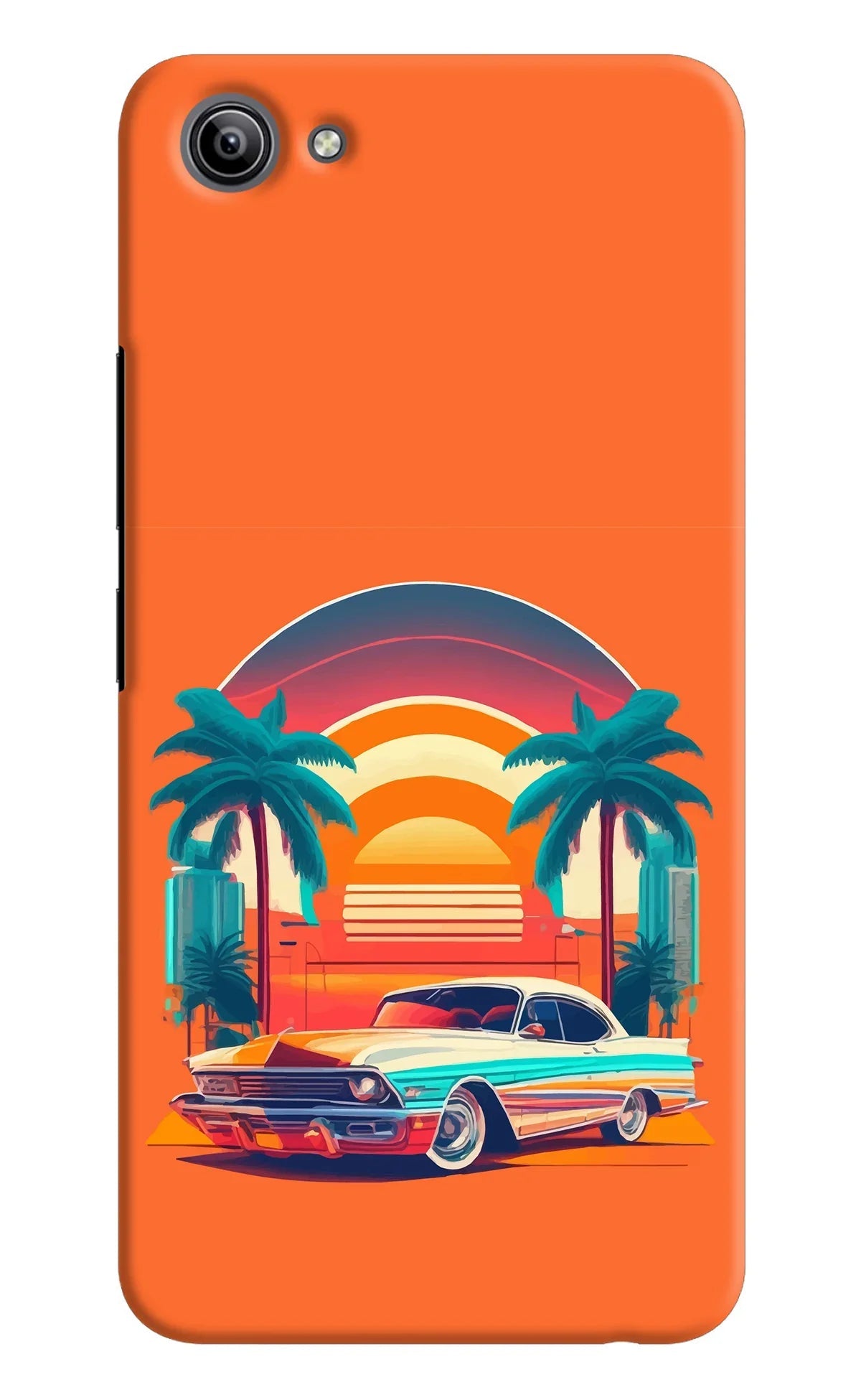 Palm Drive 80s Vivo Y81i Back Cover