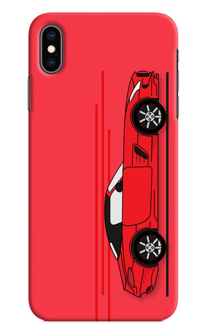 Red Velocity iPhone XS Max Back Cover